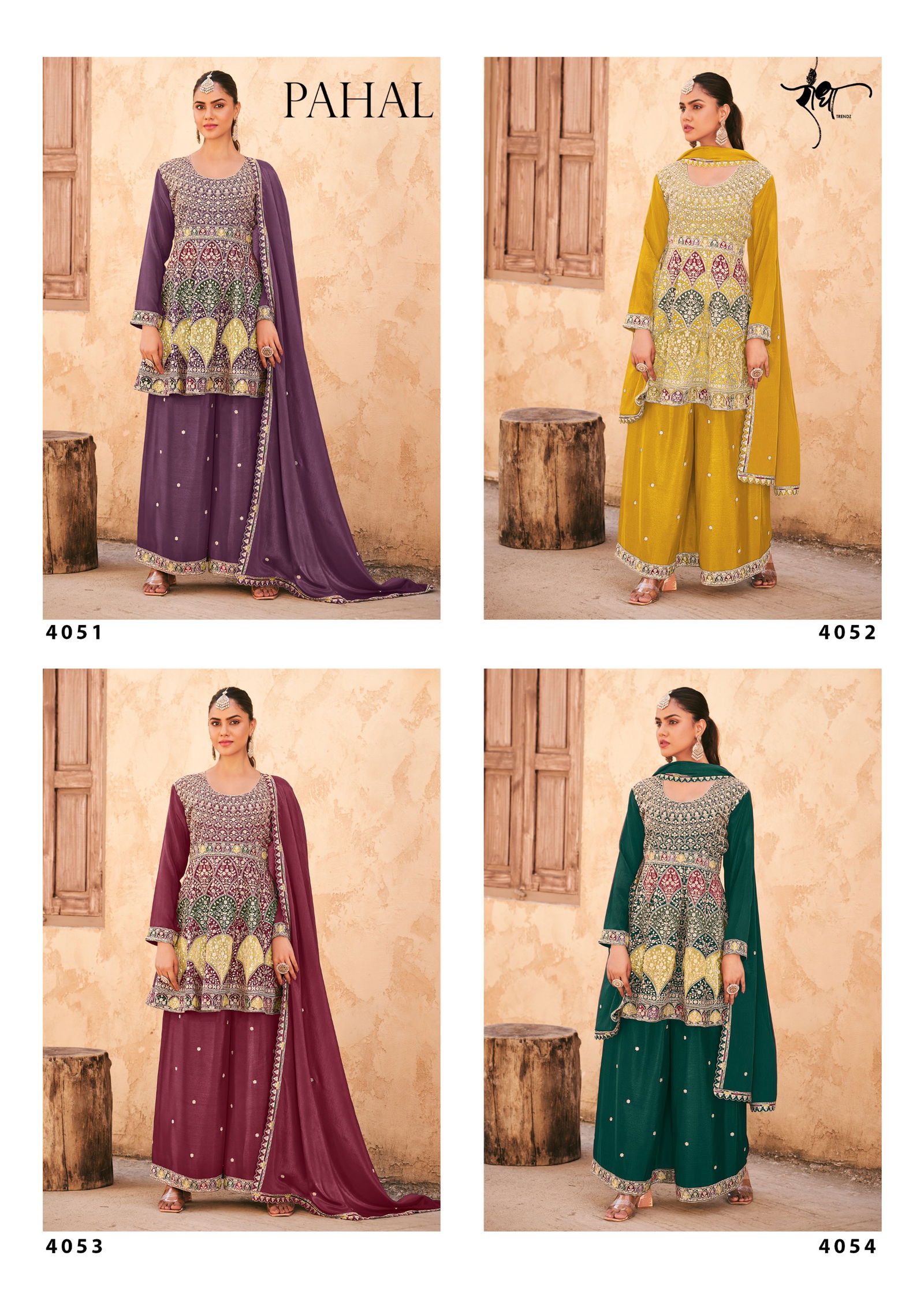 Sundri By Radha Trendz Chinon Embroidery Readymade Suits Orders In India